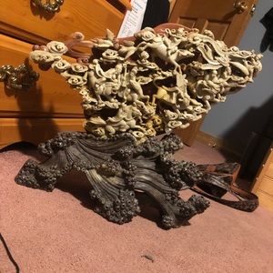 This is a one of a kind hand done Chinese sculpture